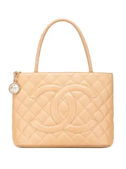 CHANEL Pre-Owned: Коричневая сумка-шоппер 