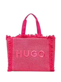 HUGO: Розовая сумка-шоппер 