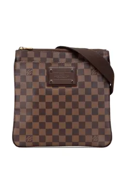 Louis Vuitton Pre-Owned: Коричневая сумка через плечо 