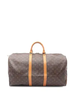 Louis Vuitton Pre-Owned: Коричневая дорожная сумка 