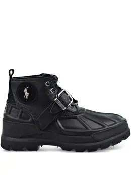 Polo Ralph Lauren: Чёрные ботинки 