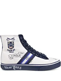 Polo Ralph Lauren: Синие кроссовки 