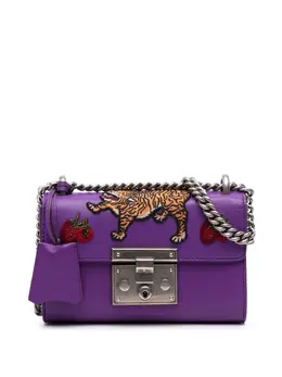 Gucci Pre-Owned: Фиолетовая сумка через плечо 