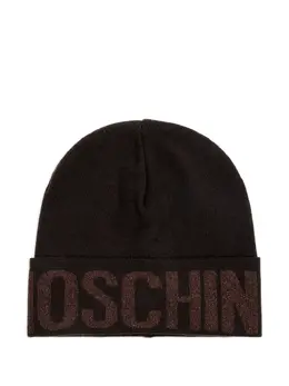 Moschino: Коричневая шапка 