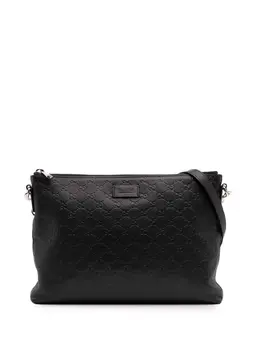 Gucci Pre-Owned: Чёрная сумка через плечо 