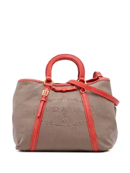Prada Pre-Owned: Коричневая сумка 