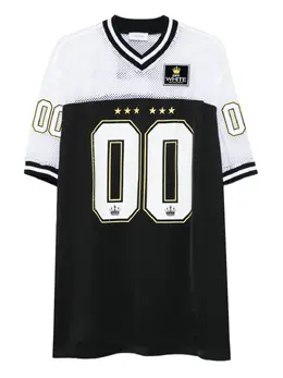 Off-White: Платье в сетку 
