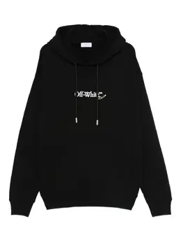 Off-White: Чёрная толстовка 