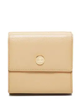 CHANEL Pre-Owned: Бежевый кошелёк 