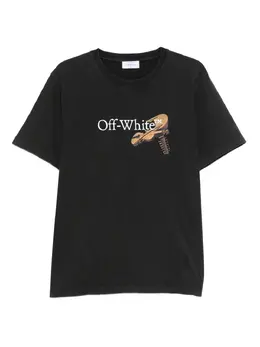 Off-White: Футболка с принтом 