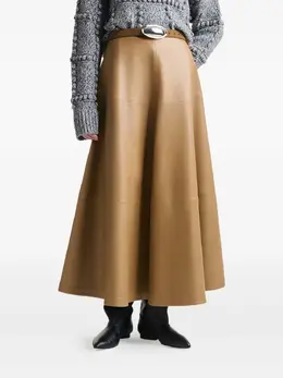 Altuzarra: Кожаная юбка 
