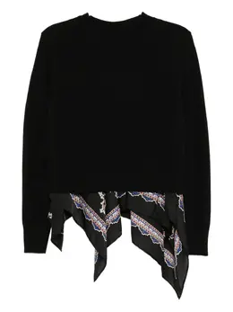 sacai: Топ с принтом 