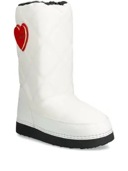 Love Moschino: Белые ботинки 