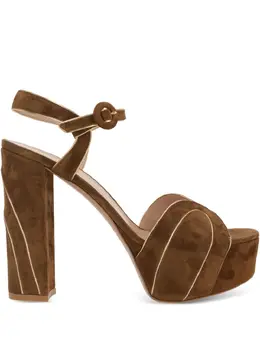 Gianvito Rossi: Коричневые сандалии 