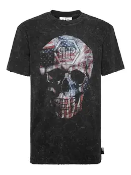 Philipp Plein: Чёрная футболка  Skull