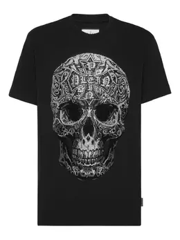 Philipp Plein: Чёрная футболка  Gothic