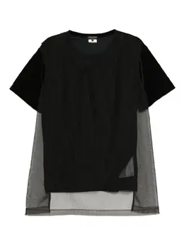 Comme des Garçons Homme Plus: Чёрная футболка 