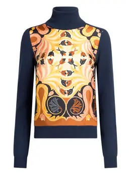ETRO: Синий свитер 