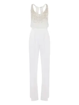 Elisabetta Franchi: Комбинезон со стразами 