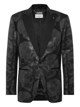 Philipp Plein: Жаккардовые пиджаки  Skull