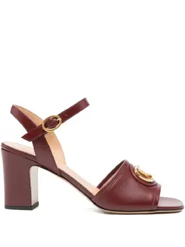 Valentino Garavani: Бордовые босоножки 