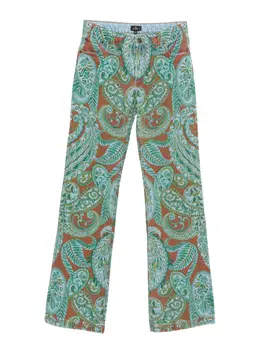 ETRO: Джинсы с принтом 