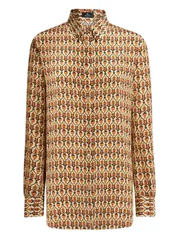ETRO: Рубашка с геометрическим принтом 