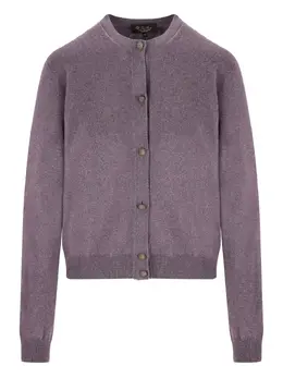 Loro Piana: Фиолетовый кардиган 