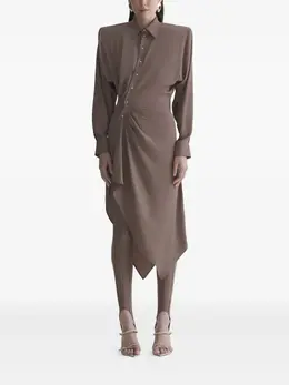 Mugler: Платья-рубашки 