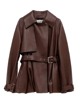 LOEWE: Кожаная куртка 