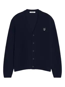 Maison Kitsuné: Синий кардиган 