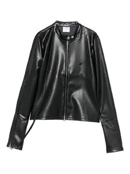 Courrèges: Кожаная куртка 