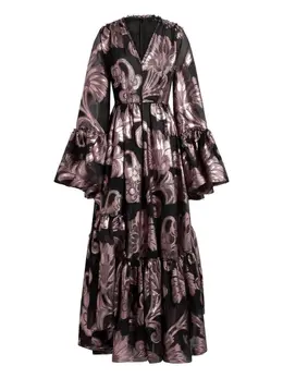 ETRO: Платье с растительным принтом 