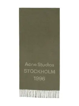 Acne Studios: Зелёный шарф 