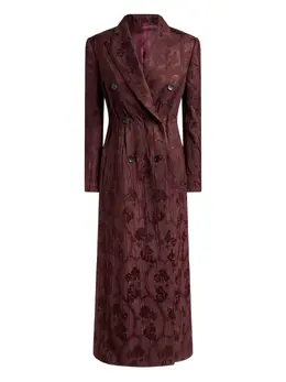 ETRO: Пальто с растительным принтом 