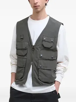Barbour: Зелёный жилет 