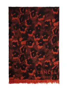 Lancel: Шарф с леопардовым принтом 