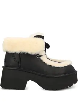 UGG: Чёрные ботинки 