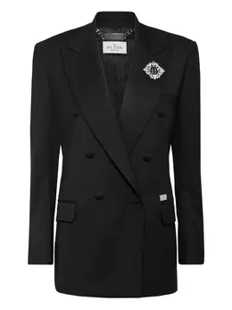 Philipp Plein: Двубортный жакет  Crystal