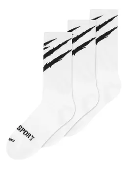 Plein Sport: Белые носки 