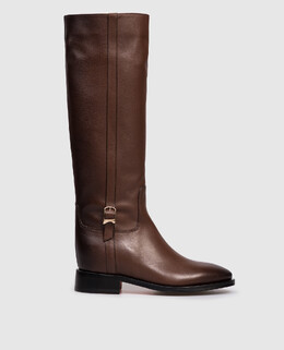 Santoni: Коричневые сапоги 