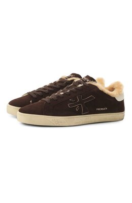 Premiata: Коричневые кеды  Steven