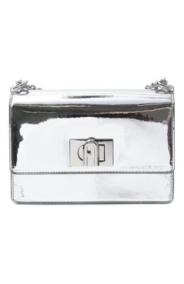 Furla: Серебристая сумка  1927 Mini