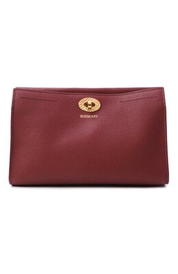 Burberry: Бордовая сумка 