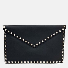 Valentino: Чёрный клатч  Rockstud