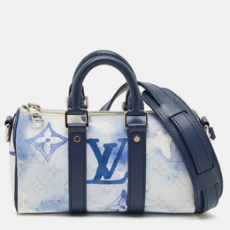 Louis Vuitton: Блакитні сумки  Keepall