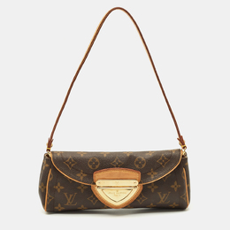 Louis Vuitton: Коричневый клатч 