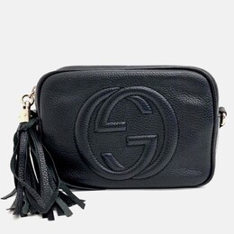 Gucci: Чёрная сумка 