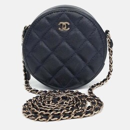 Chanel: Чёрная сумка через плечо 