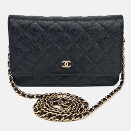 Chanel: Чёрная сумка через плечо 
